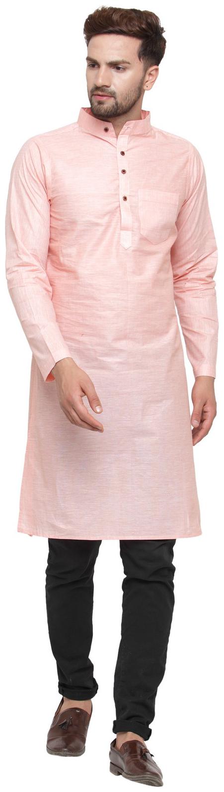 

Sayesha Men Peach Regular Fit Kurta