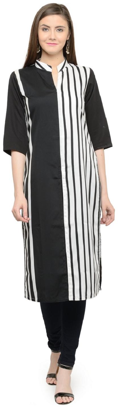 

Sayesha Women White Printed Straight Kurta