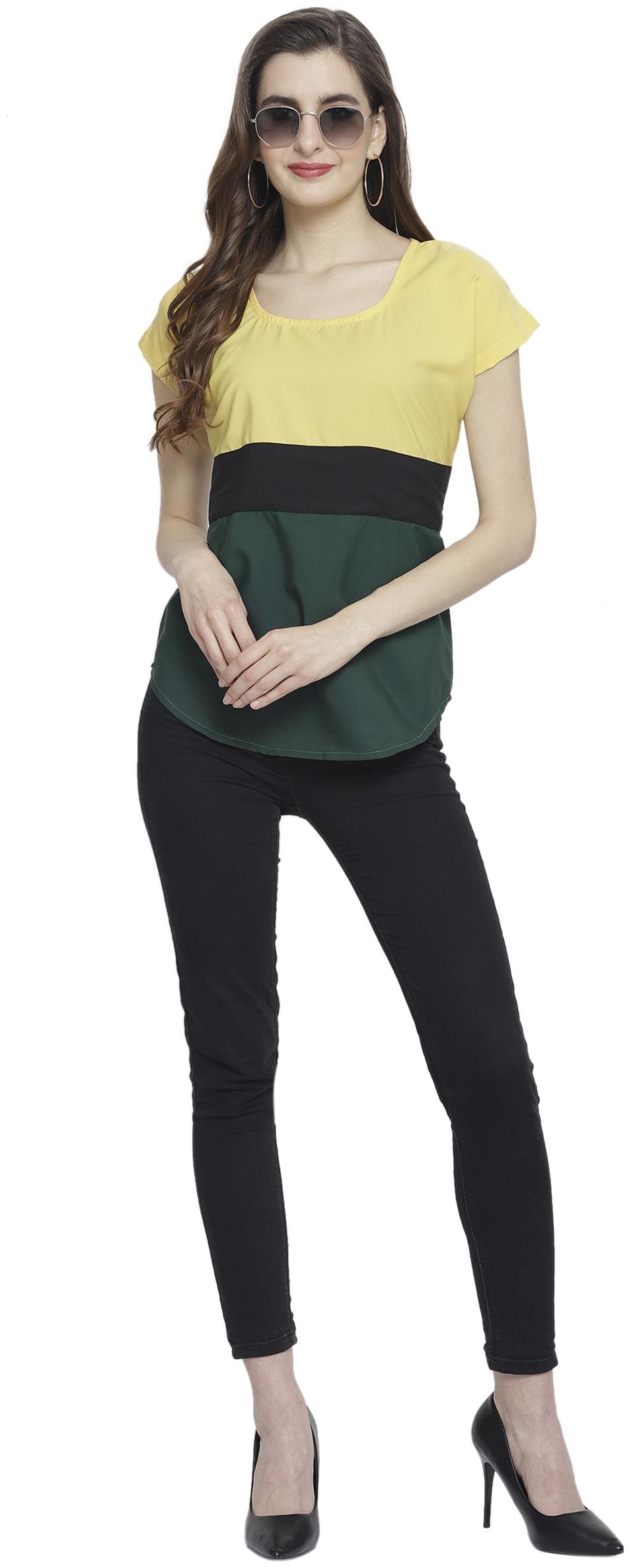 

Sayesha Women Colourblocked Regular top - Multi