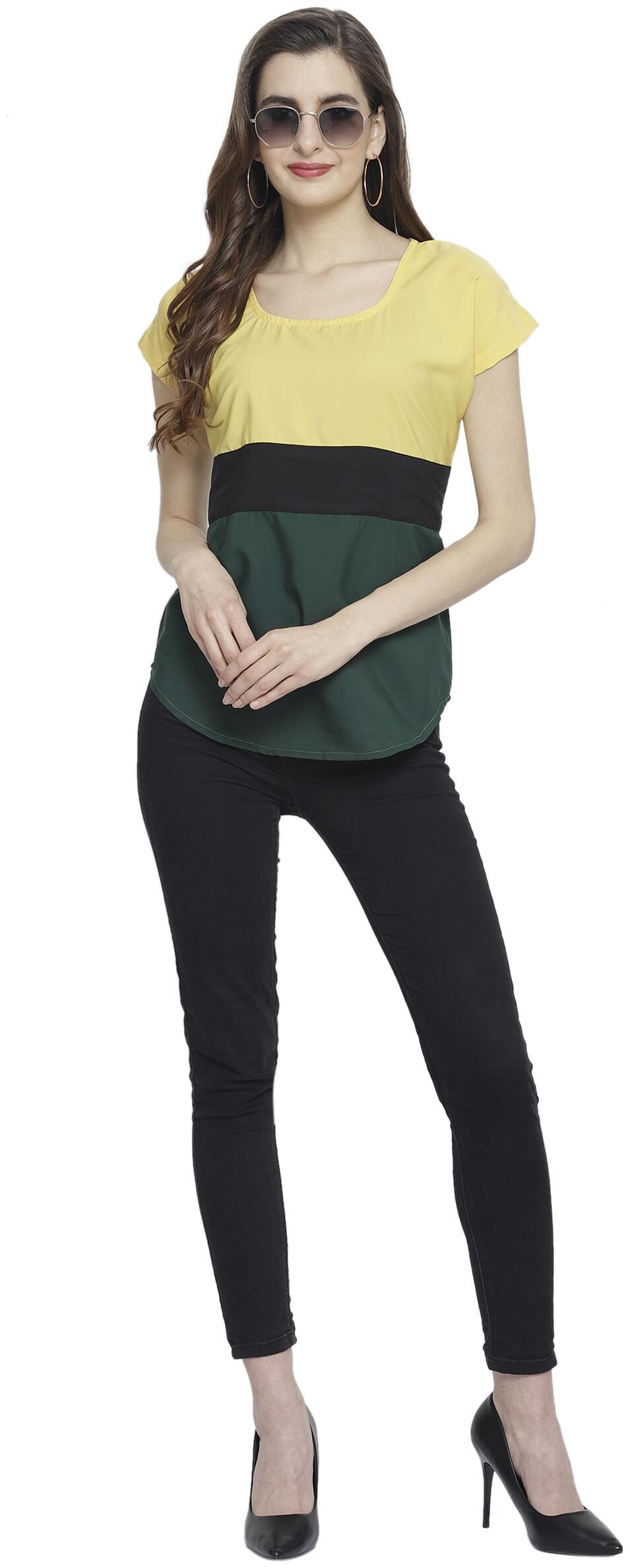 

Sayesha Women Colourblocked Regular top - Multi