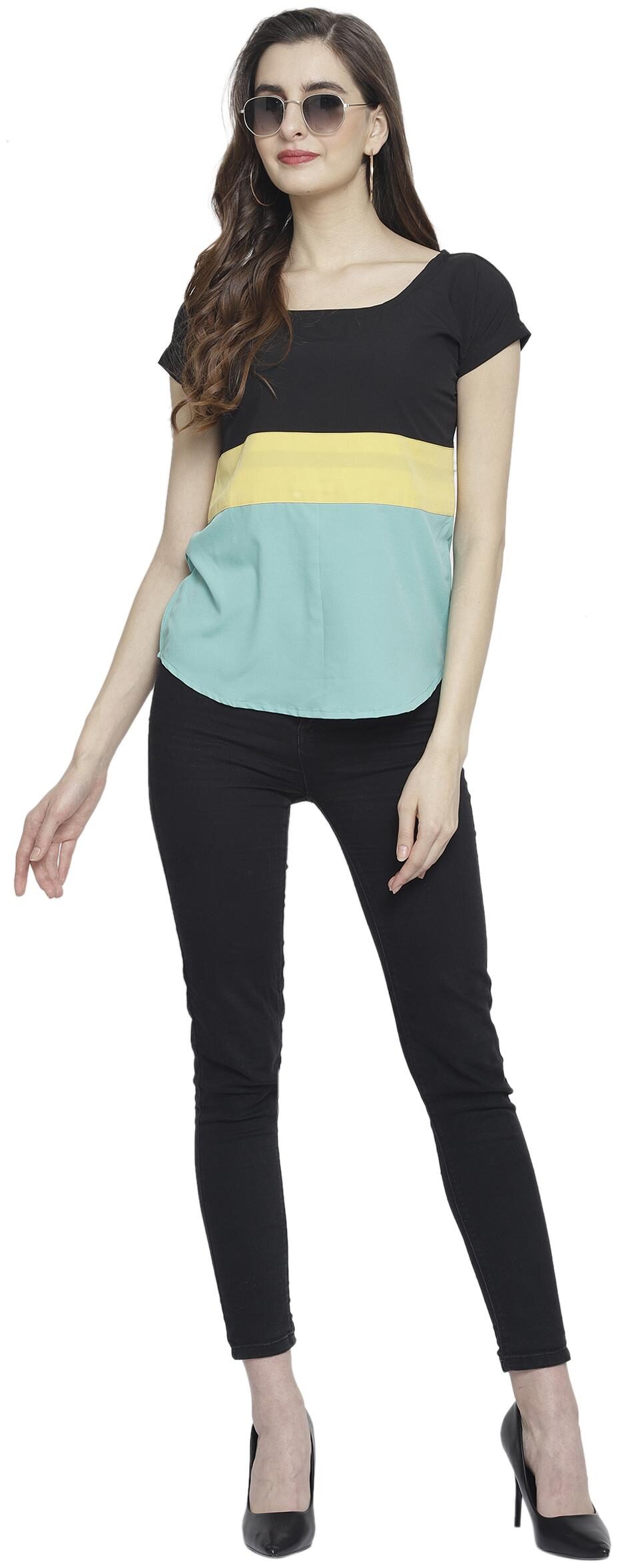 

Sayesha Women Colourblocked Regular top - Multi