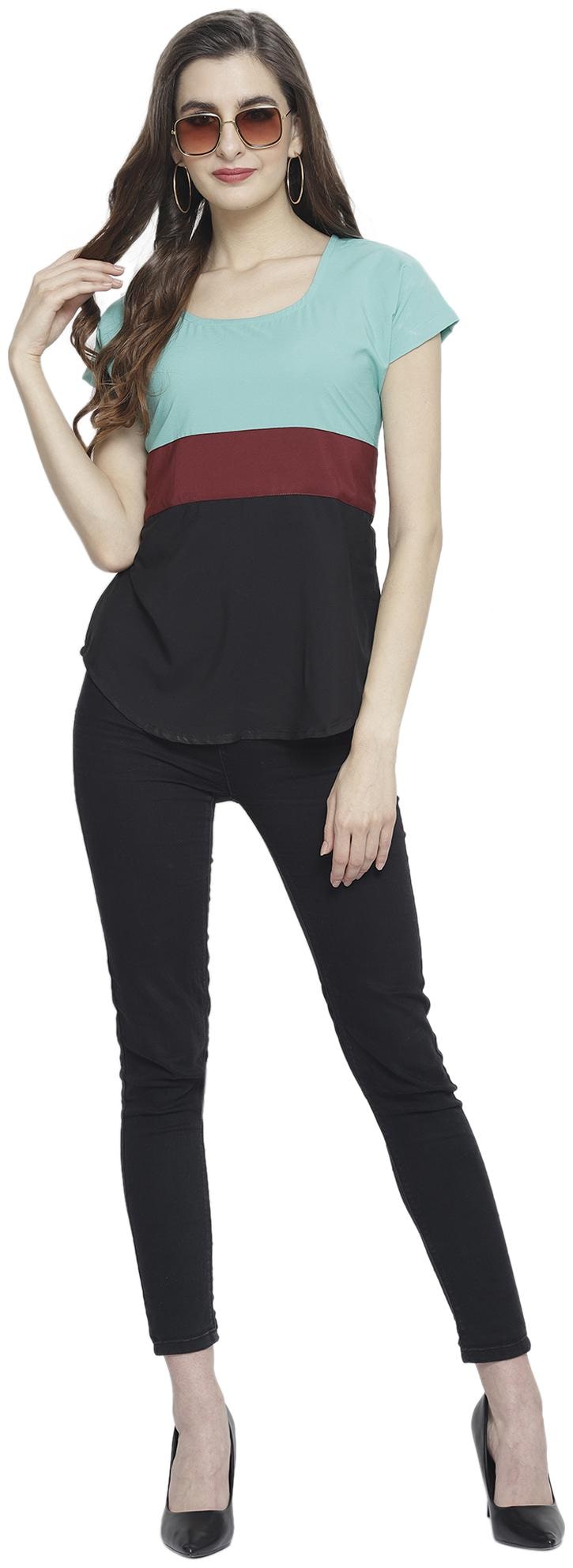 

Sayesha Women Colourblocked Regular top - Multi
