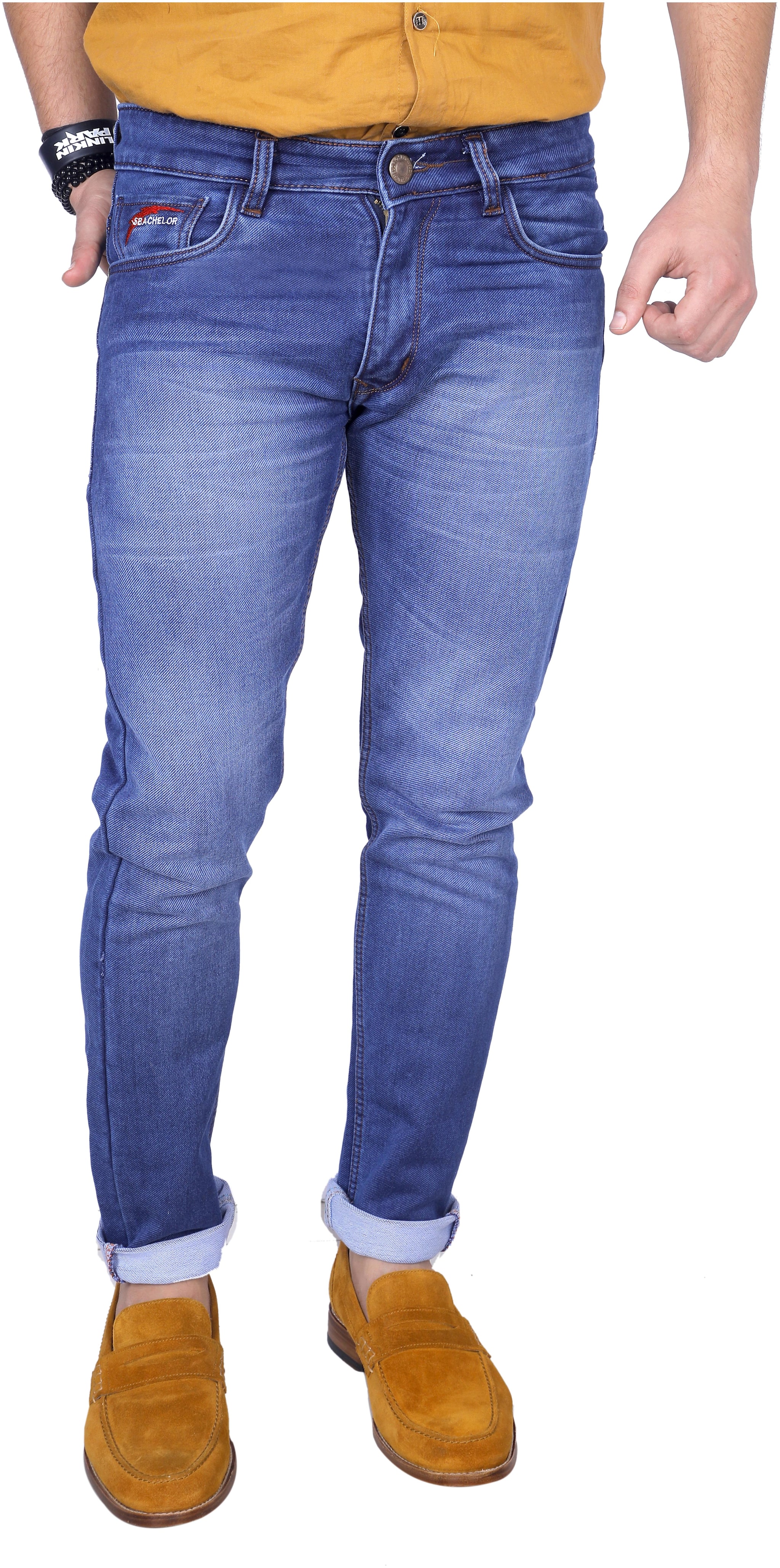 

SBACHELOR Men Blue Skinny Fit Jeans