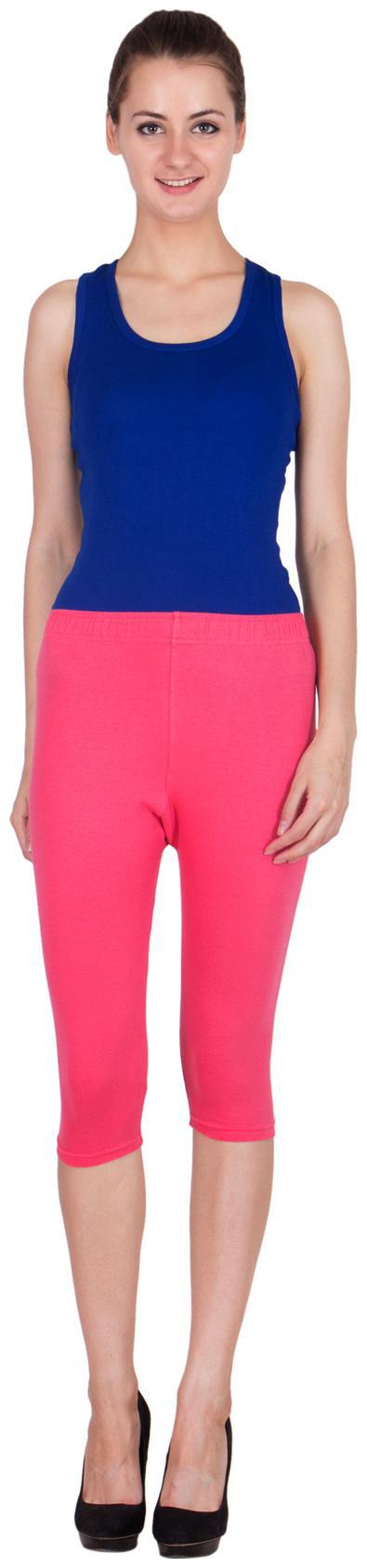 

SBO FASHION Women Solid Regular capri - Pink