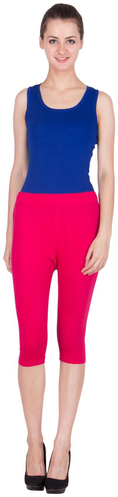 

SBO FASHION Women Solid Regular capri - Pink