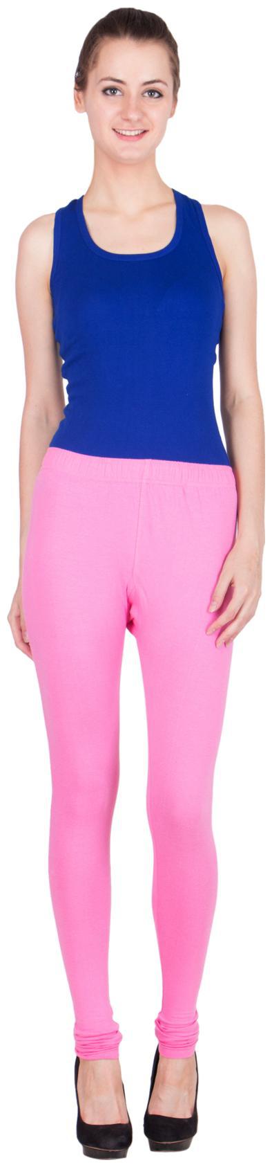 

SBOFASHION Womens fashionable full length Leggings Light Pink colour