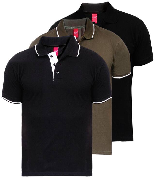 Scott International Multi Color Cotton Tshirt Men