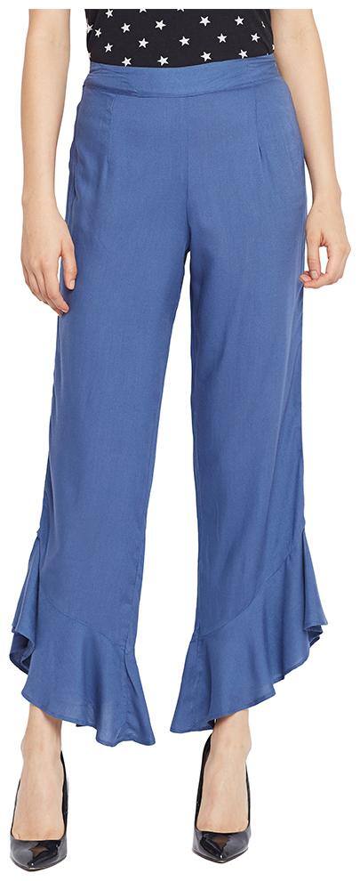 OXOLLOXO Women Grey Regular fit Regular trousers