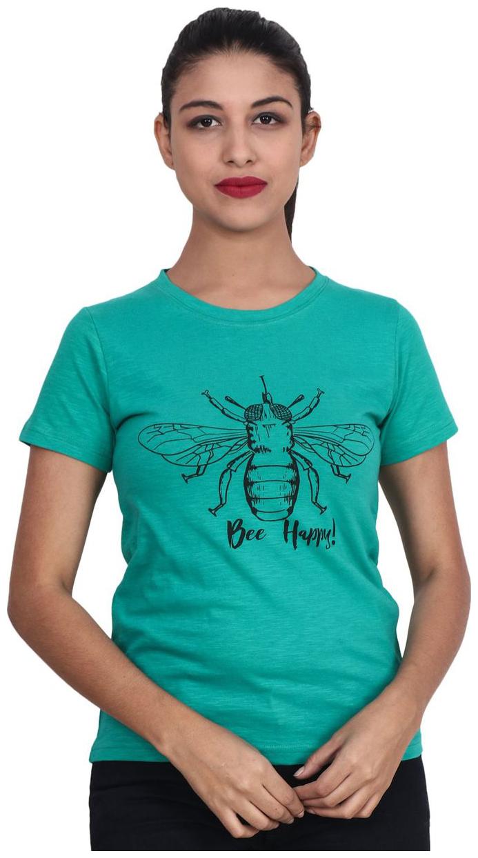

SECOND HALF Women Green Regular fit Round neck Blended Tank top