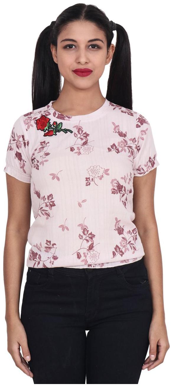 

SECOND HALF Women Floral Regular top - Pink