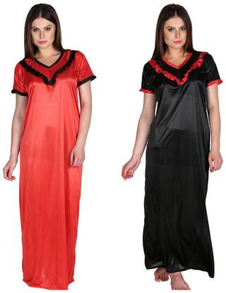 Secret Wish Multicolor Satin Nighties