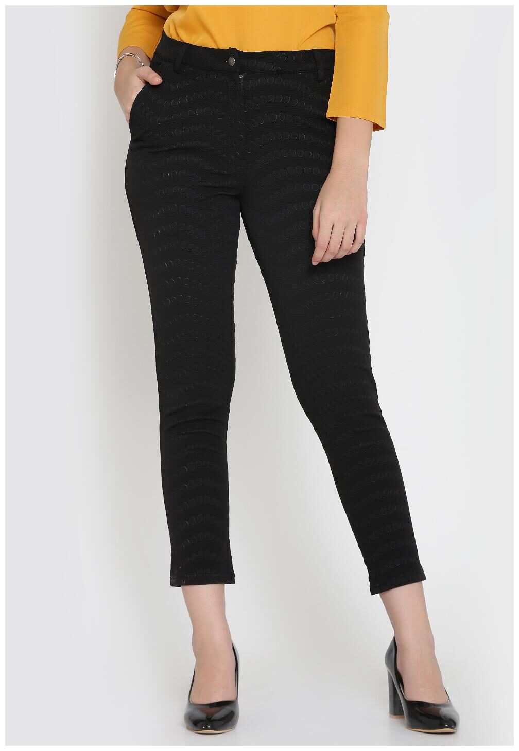 

Eavan Women Black Regular fit Bootcut pants