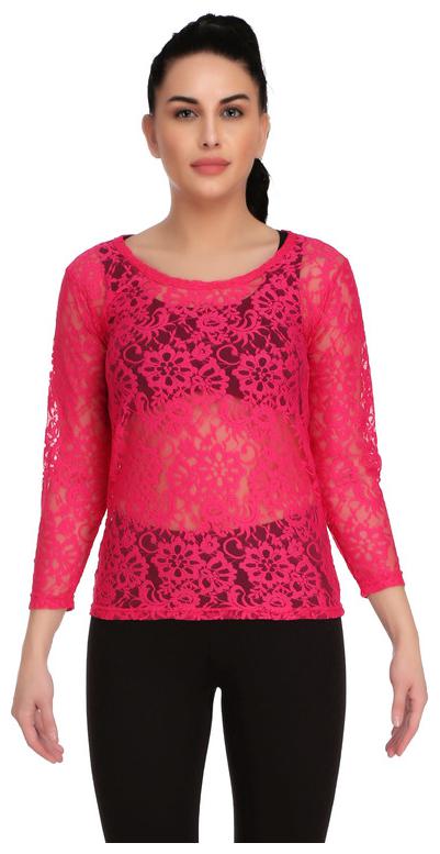 

Selfcare Women Embroidered Regular top - Pink