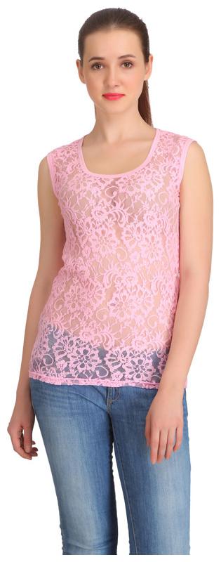

Selfcare Women Embroidered Regular top - Pink