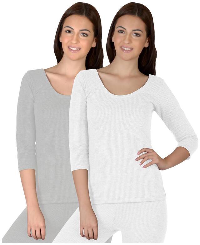 Selfcare Multicolor Cotton Pack of 2 Thermals