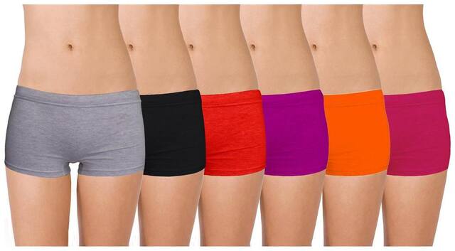 Selfcare Set Of 6 Women's Boy Short Panties