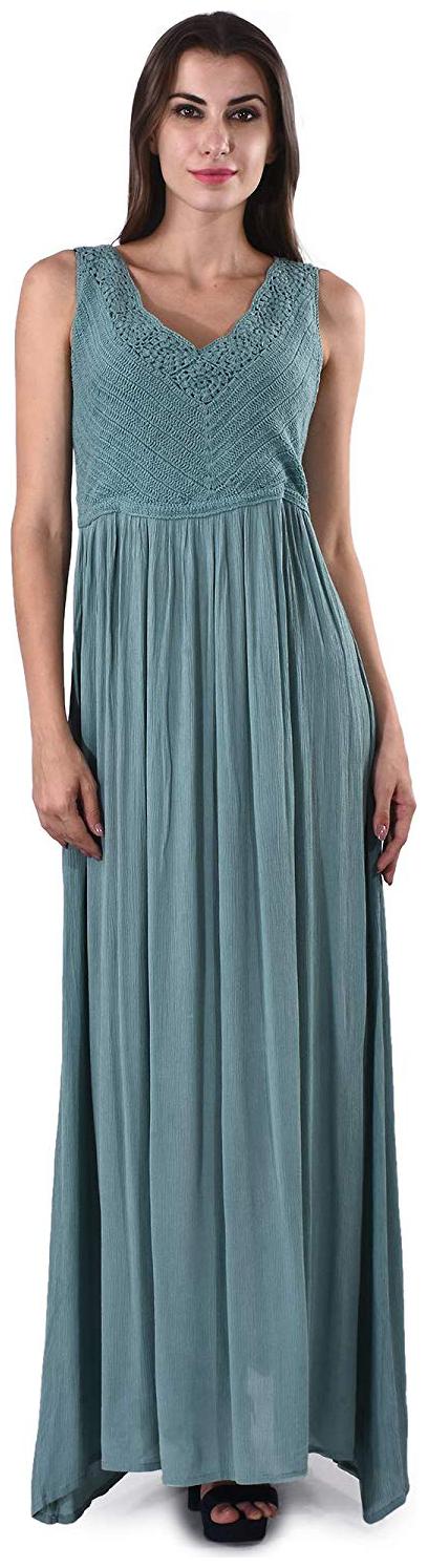

SELFYS Blue Self design Fit flare dress