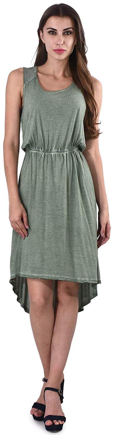 

SELFYS Green Solid Fit flare dress