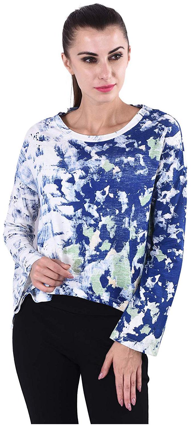 

SELFYS Women Multi Regular fit Round neck Cotton T shirt