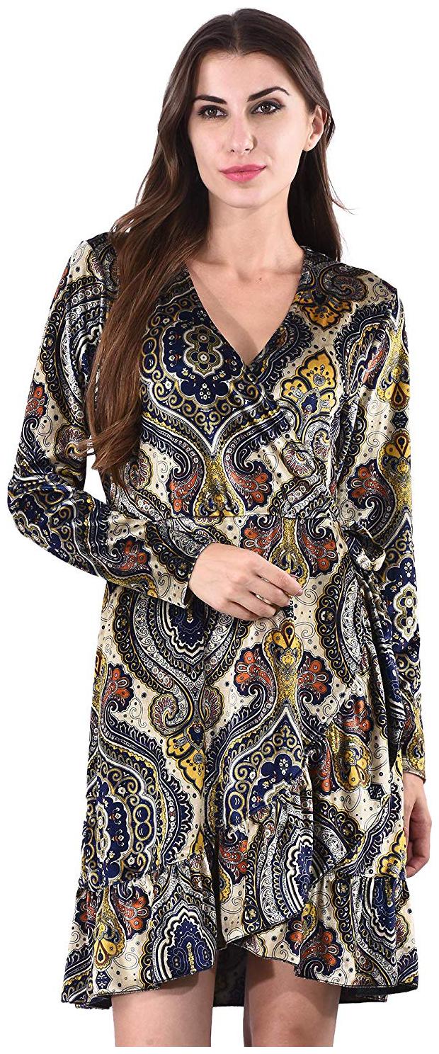 

SELFYS Multi Printed Fit flare dress