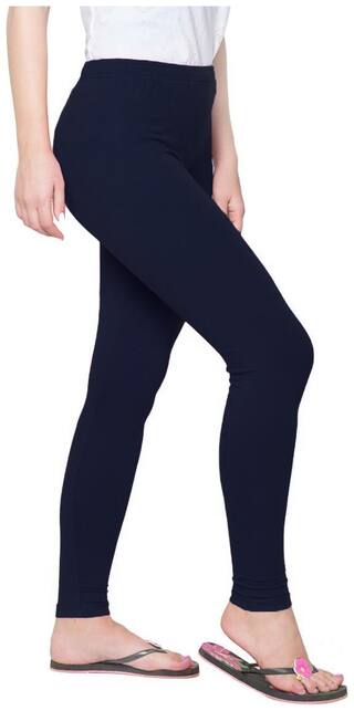 Semantic Leggings - Womens Legging in Navy Blue Color - Size Available (Small, Medium, Large, Extra Large & Double XL) - Cotton Lycra Leggings