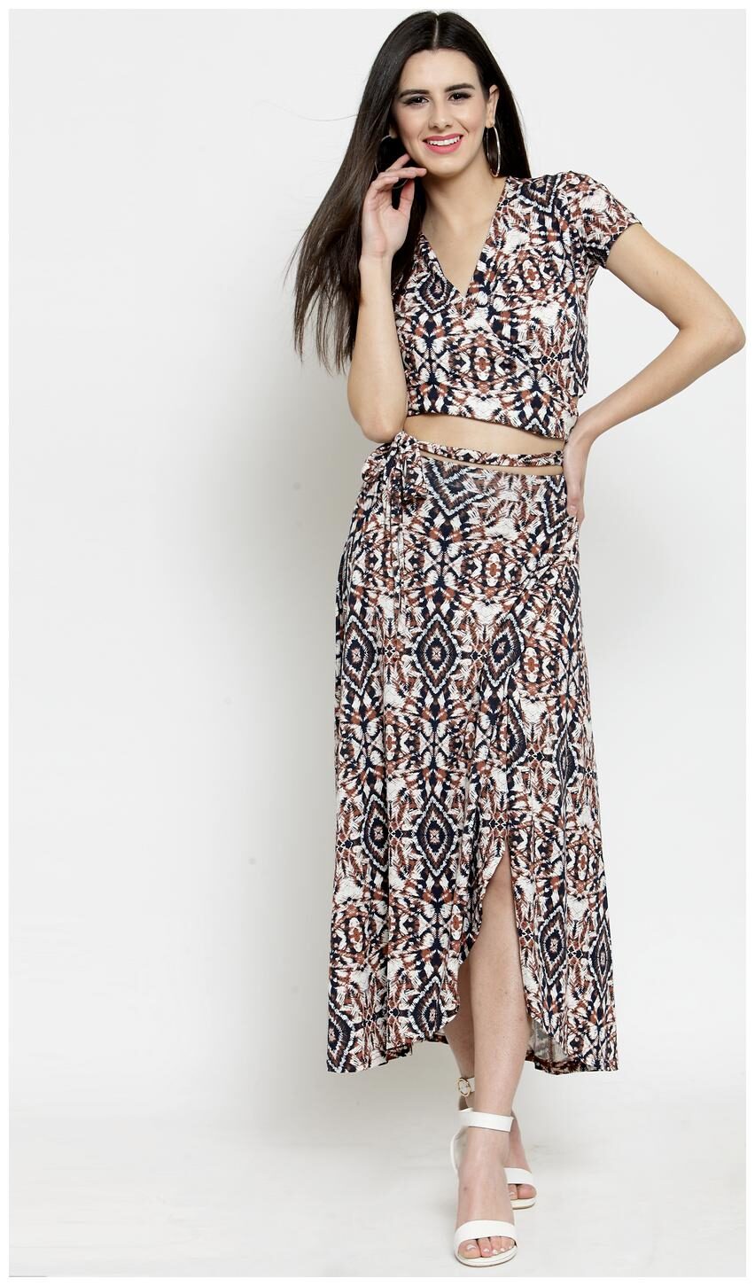 

Sera Multi Abstract Fit flare dress