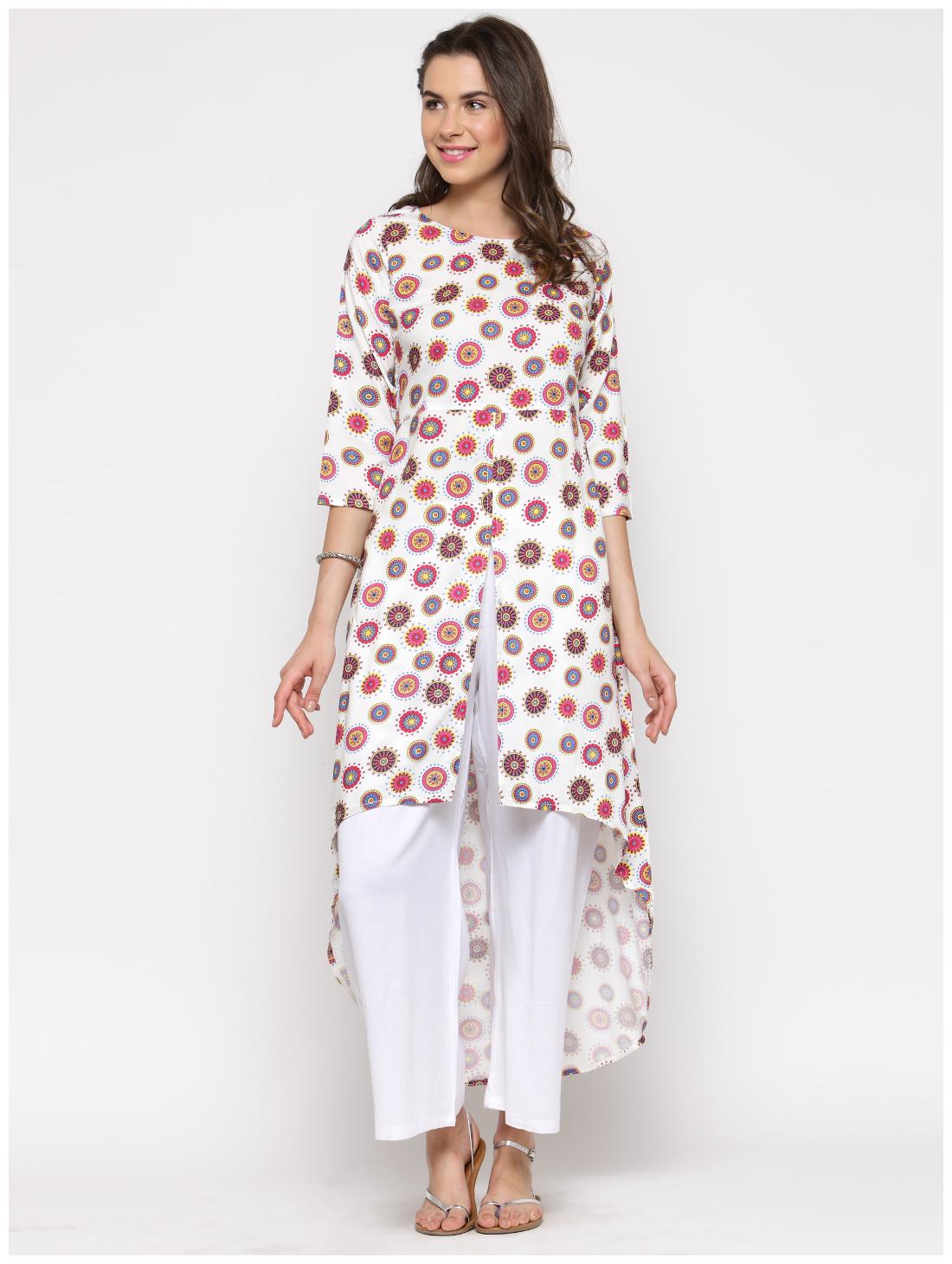 

Sera White Asymetric kurta