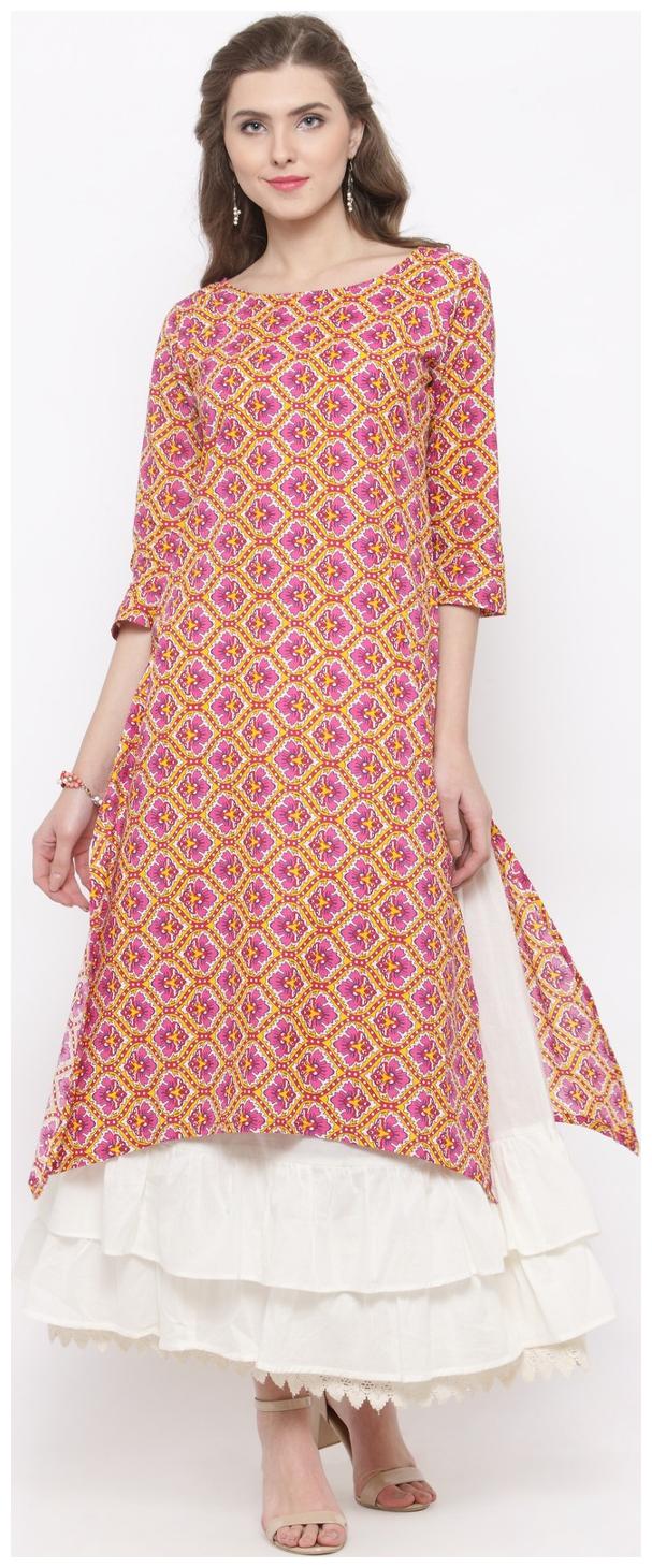 

Sera Women s Ethnic Wear Printed kurta with Skirt