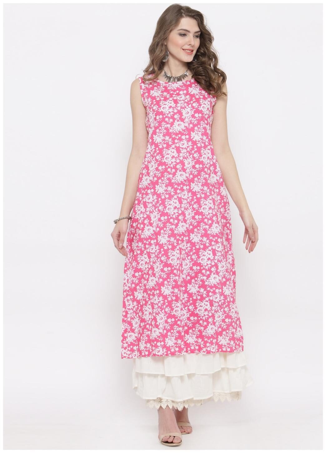 

Sera Women s Ethnic Wear Printed kurta with Skirt