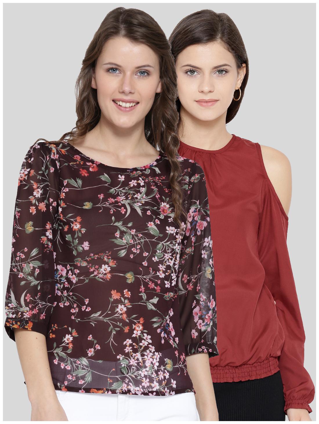 

Sera Women s Wear 3 4th Sleeve Top Pack Of 2