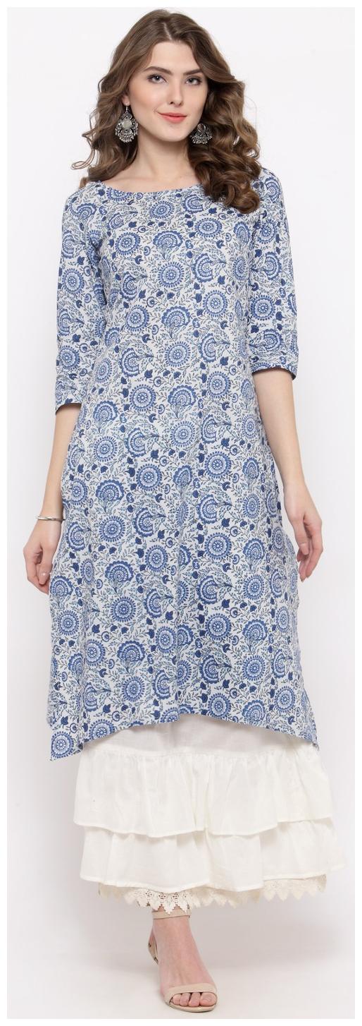 

Sera Women s Ethnic Wear Floral Print kurta with Skirt