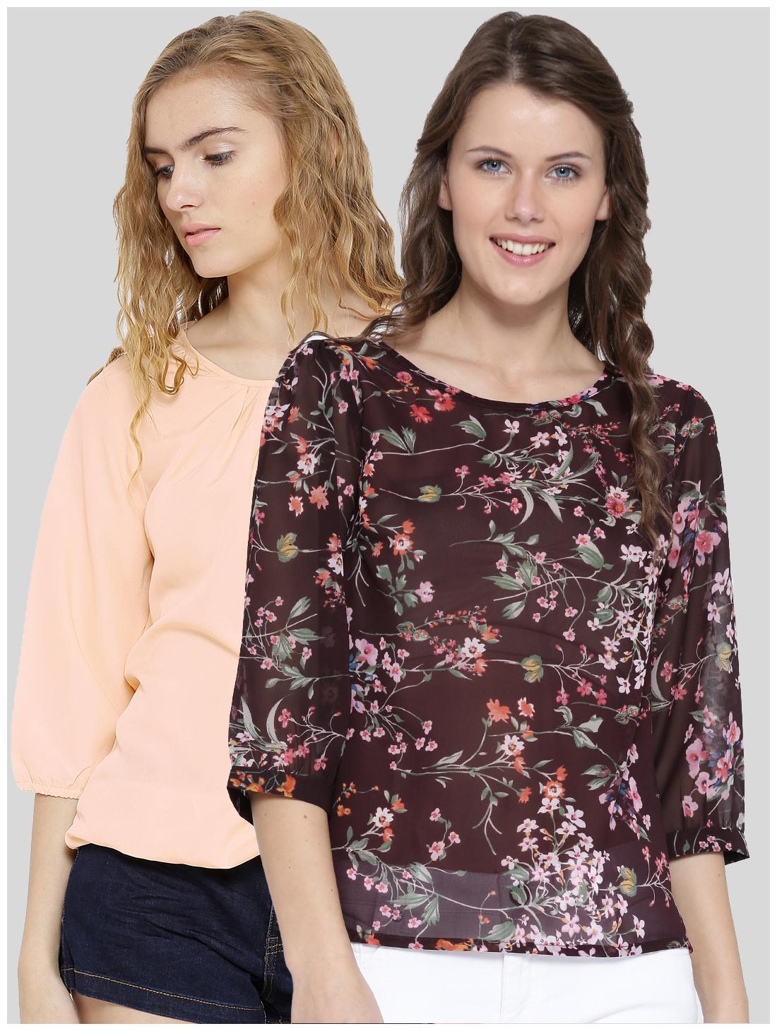 

Sera Women Solid Regular top - Multi