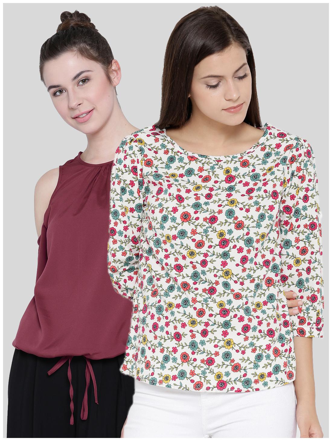 

Sera Women s Wear 3 4th Sleeve Top Pack Of 2