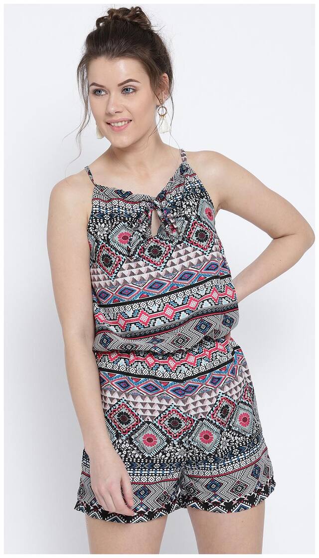 Sera Printed Jumpsuit - Pink