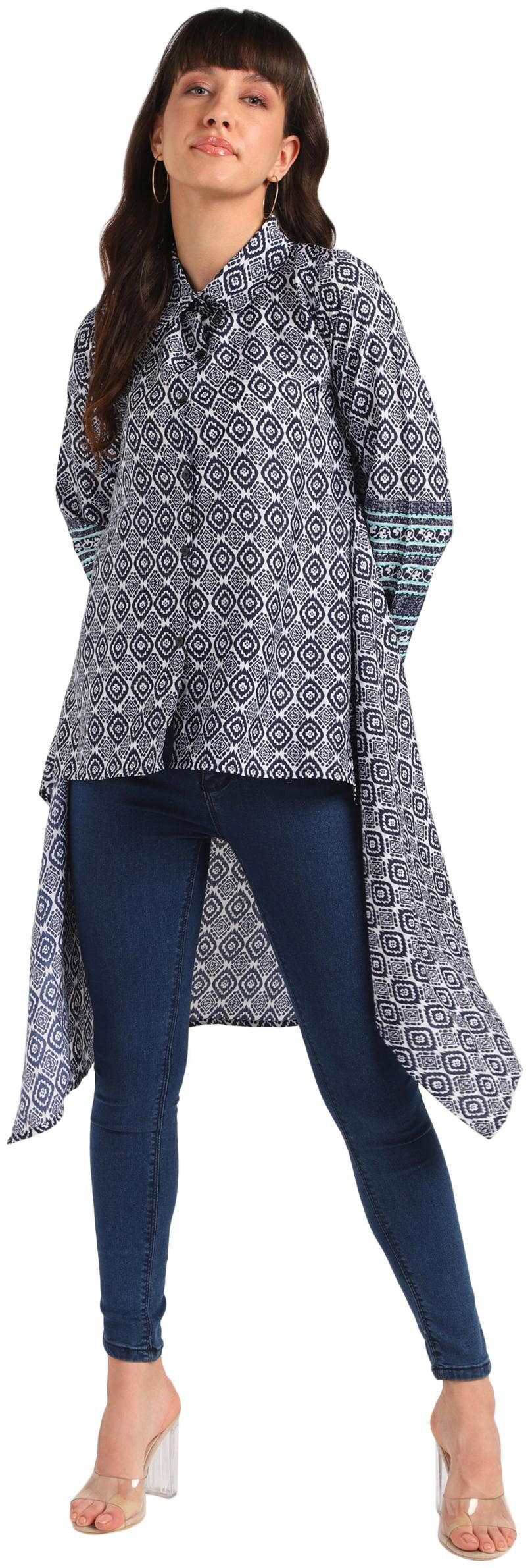 

Serein Women Printed Shirt style - Blue