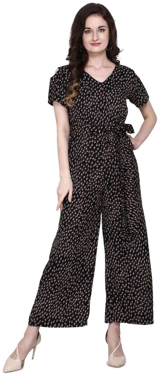 

Serein Printed Jumpsuit - Black