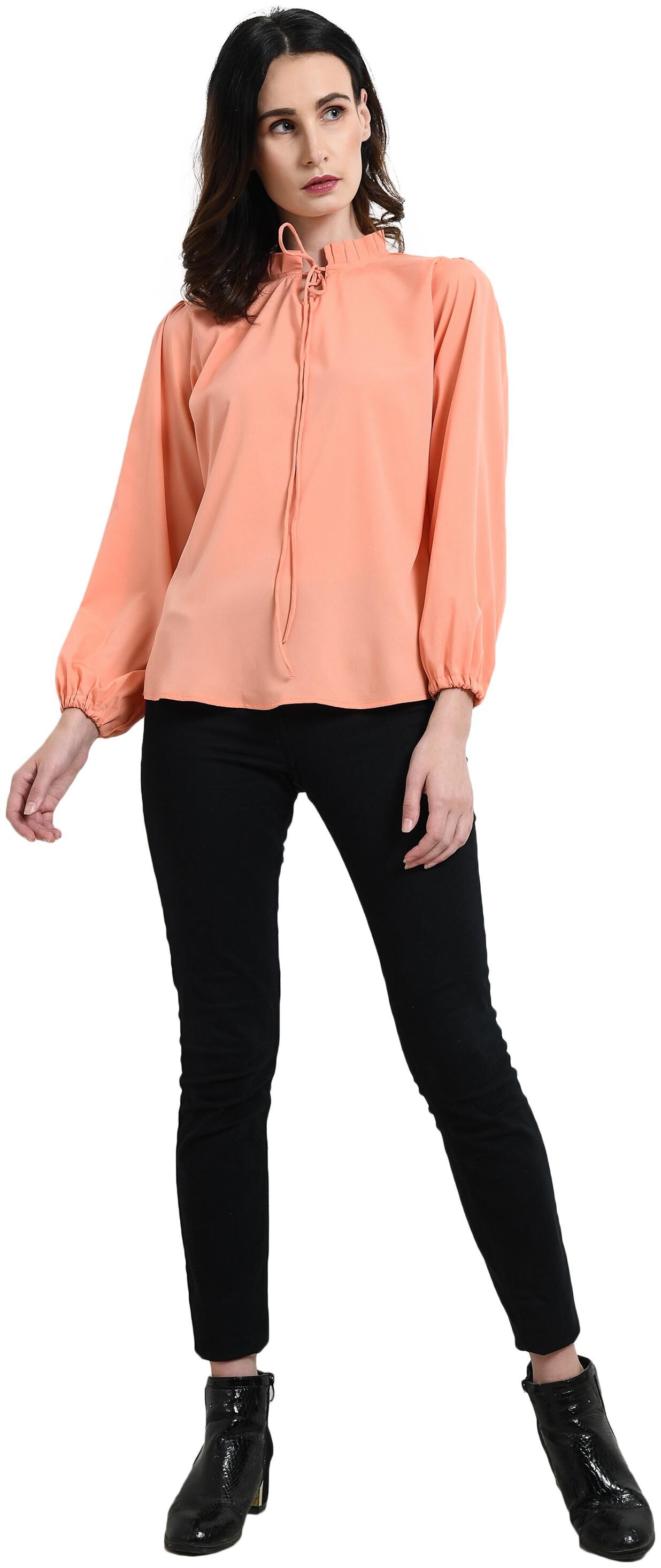 

Serein Women Solid Regular top - Orange