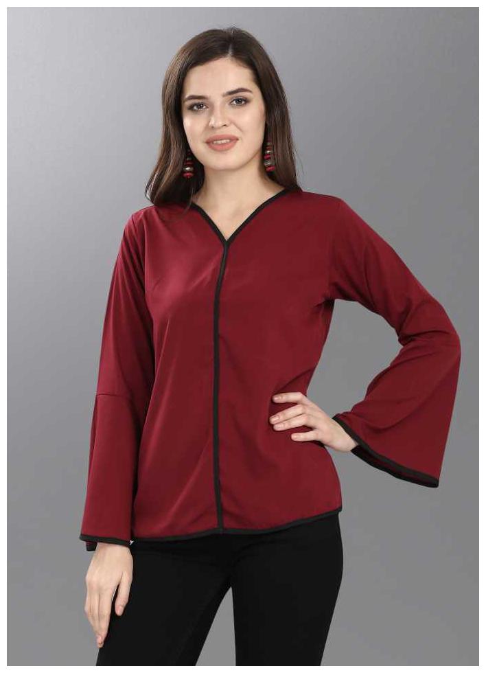 

Serein Women Solid Regular top - Red