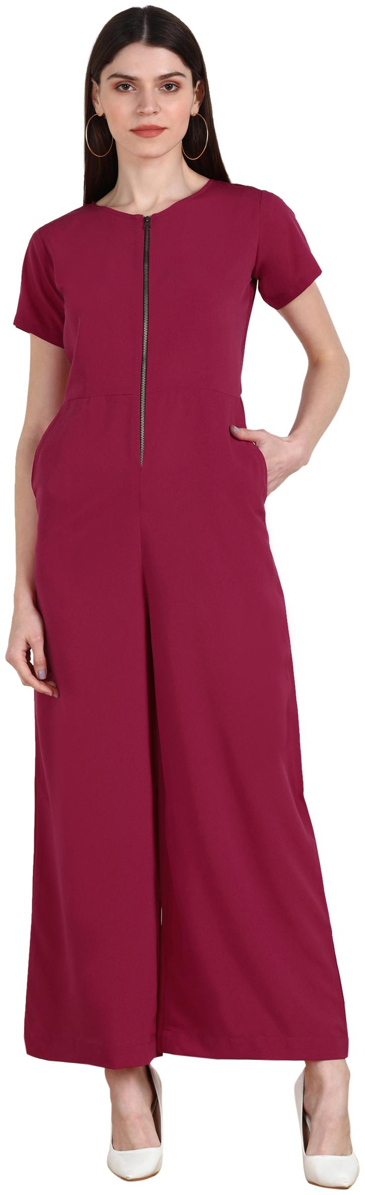 

Serein Solid Jumpsuit - Pink