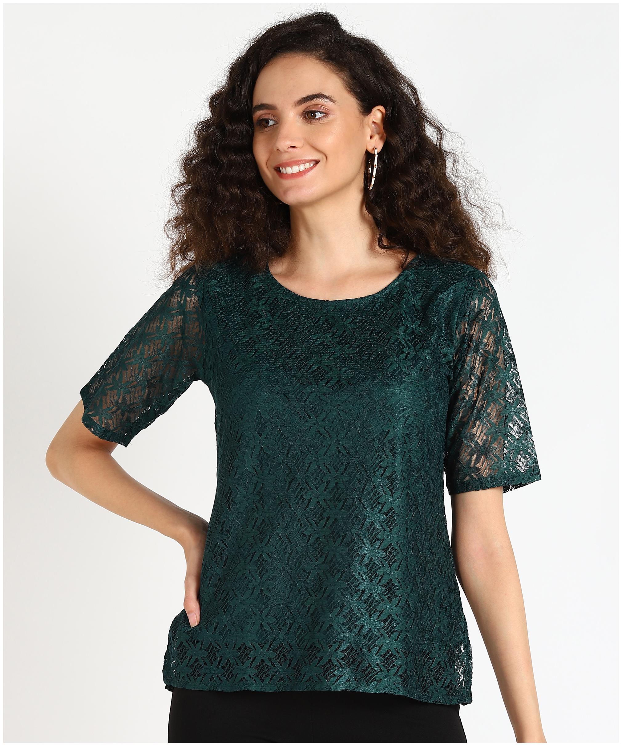 

Serein Women Floral Regular top - Green