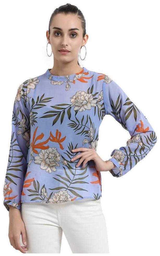 

Serein Women Floral Regular top - Blue