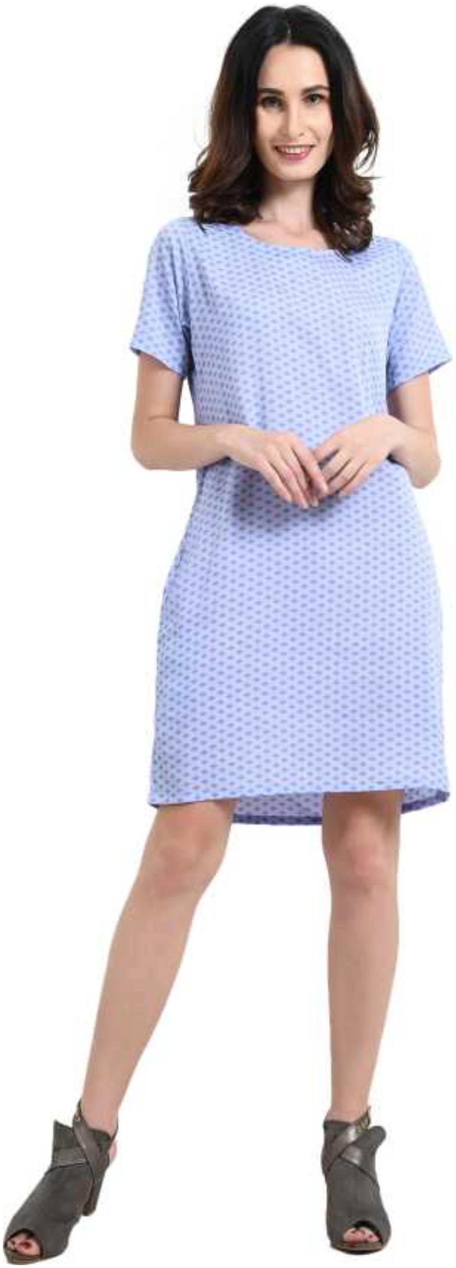 

Serein Women Shift Blue Dress