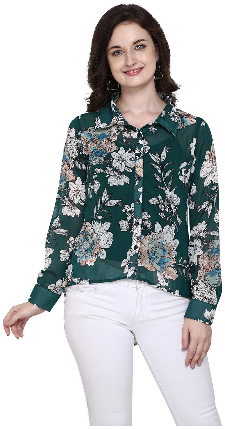 

Serein Women Floral Regular top - Green