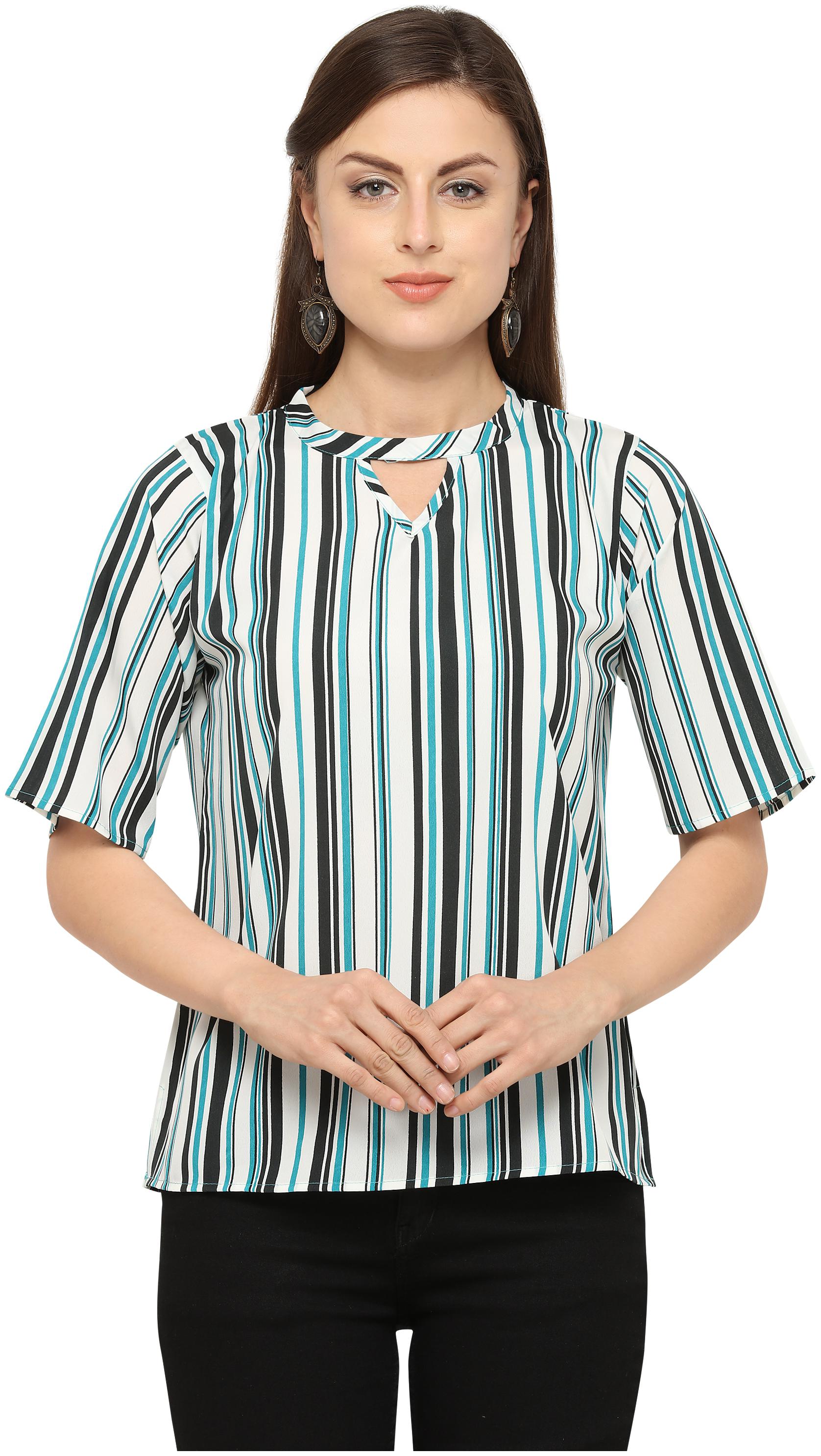 

Serein Women Striped Blouson top - Multi