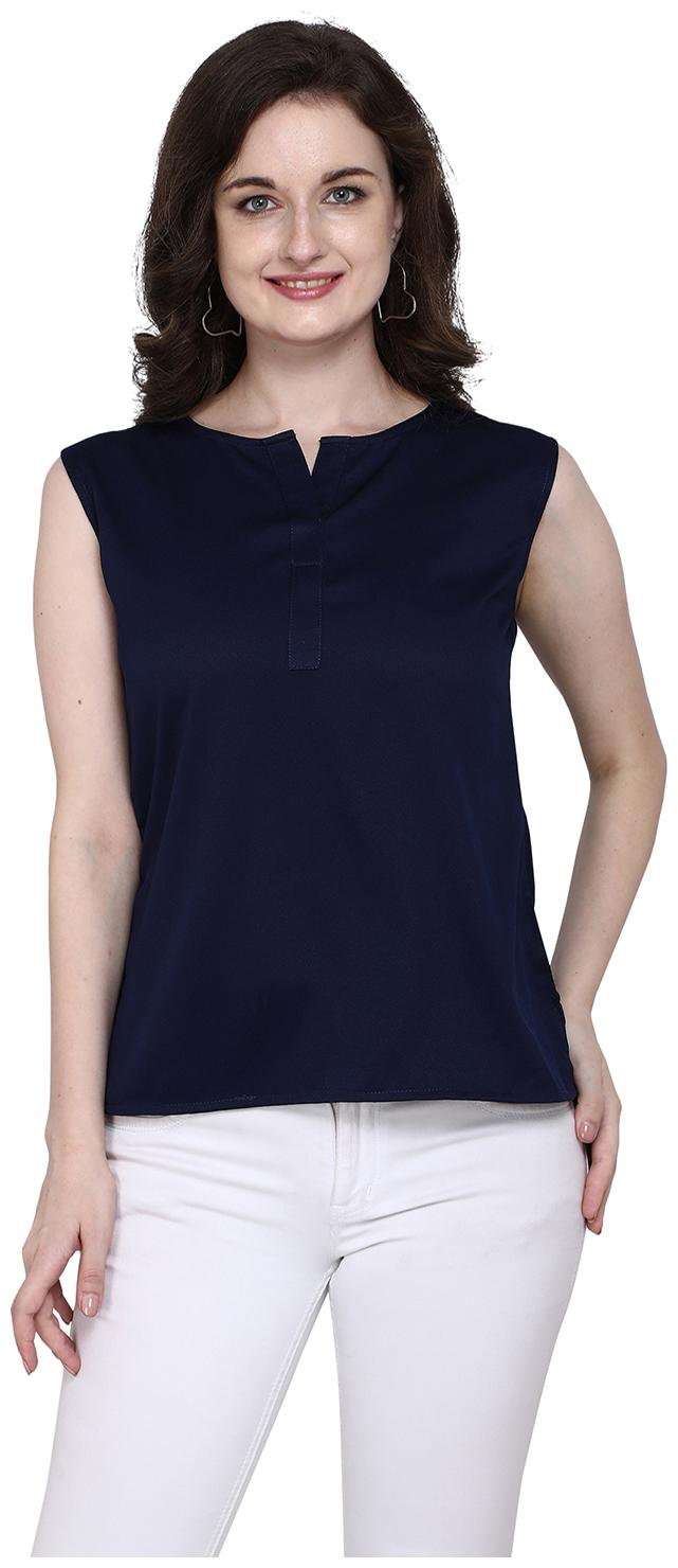 

Serein Women Solid Regular top - Blue