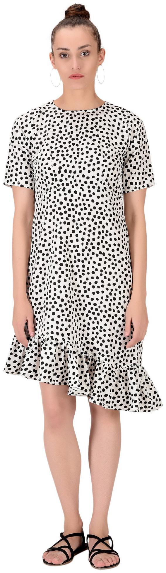 

Serein White Polka dots Bodycon dress