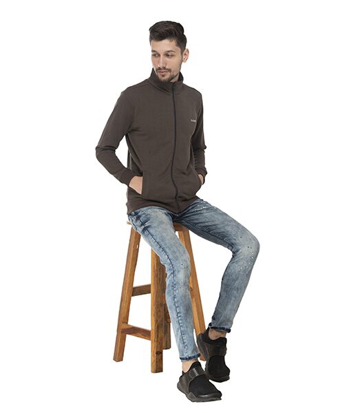 

Seven Men Olive Solid Sports jacket