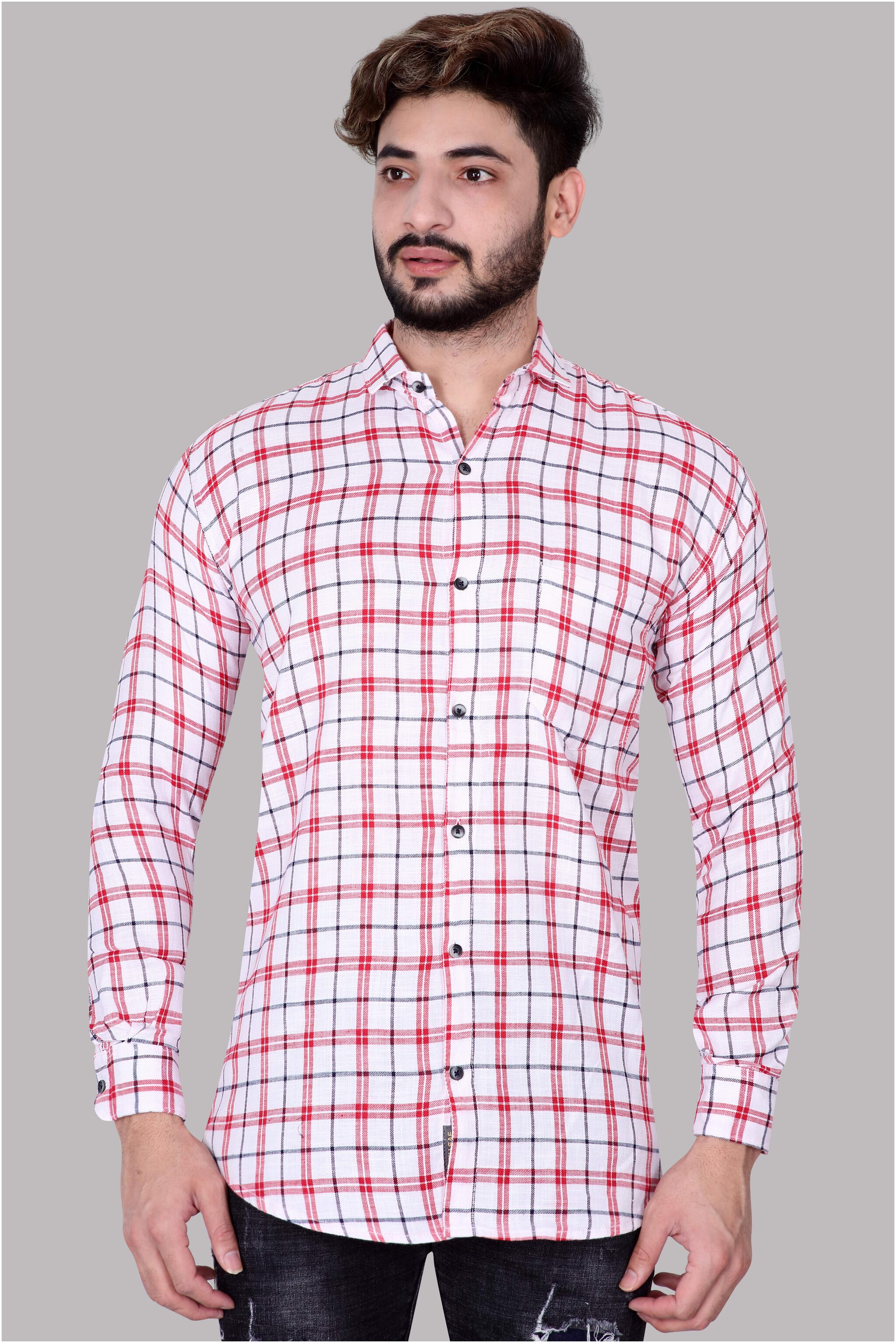 

SEVEN LEAF Men Multi Checked Slim Fit Casual Shirt