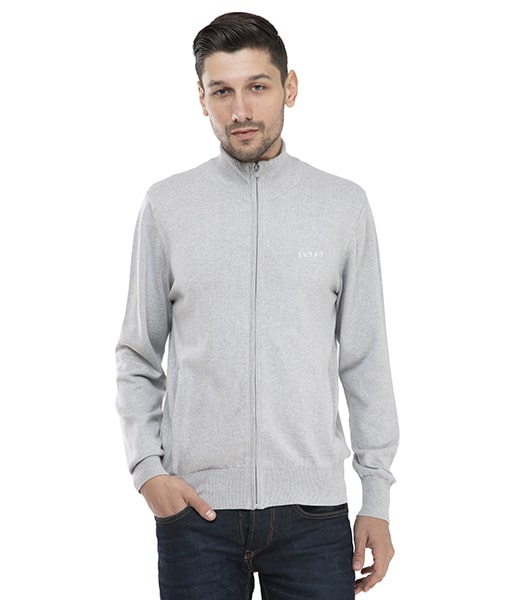 

Seven Men Grey Solid Sports jacket