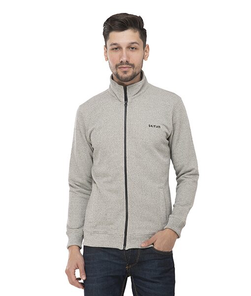 

Seven Men Grey Solid Sports jacket